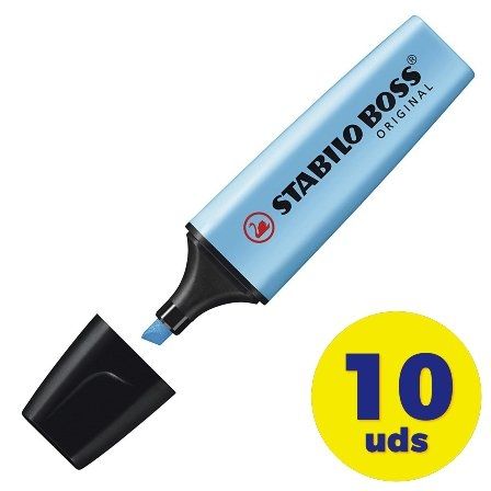 Stabilo Boss Original Marcadores Fluorescentes Azul (Set de 10)